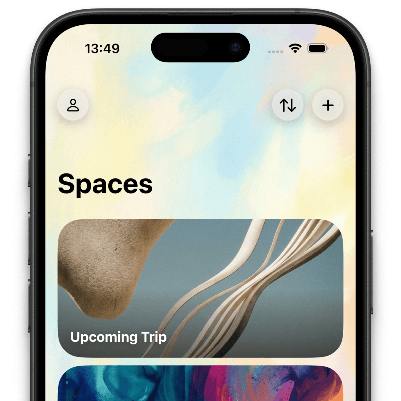 Messo spaces for separating work, personal tasks, and events